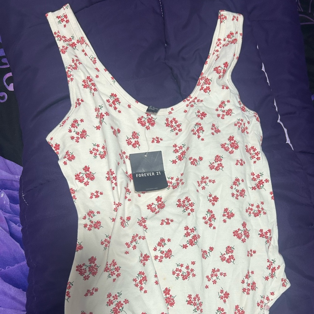 Floral leotard